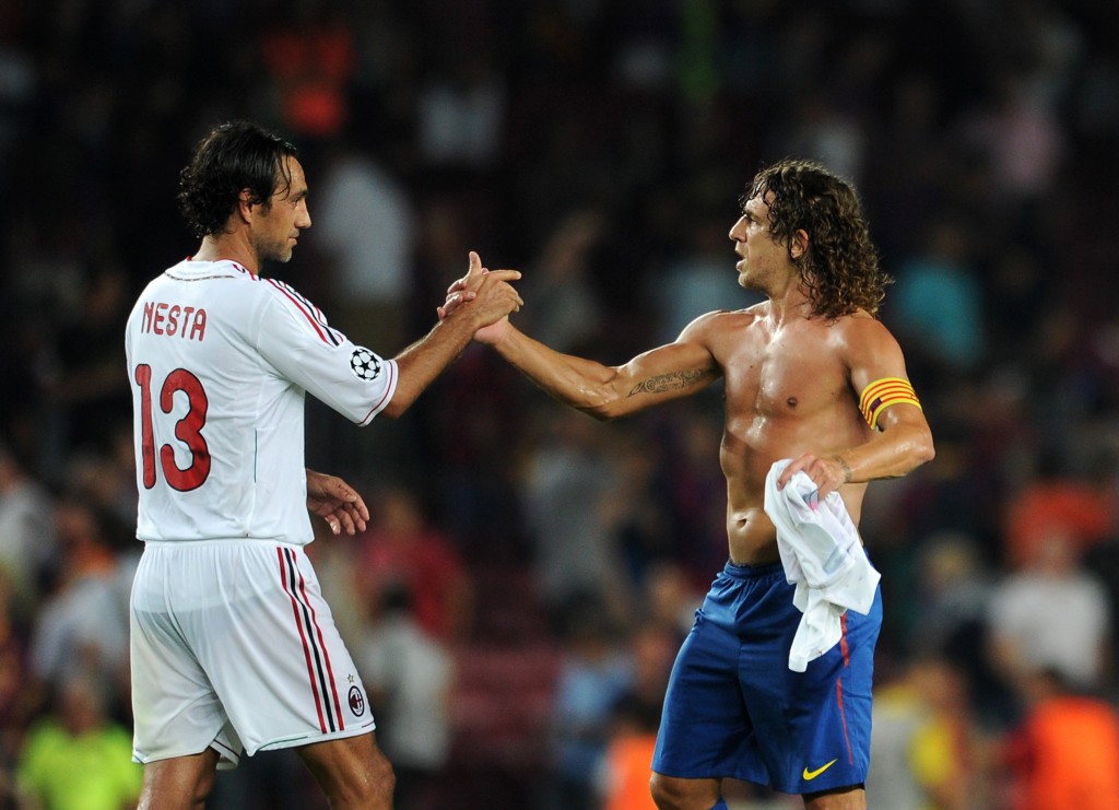 Con Carles Puyol, a Barcellona nel 2011. Jasper Juinen/Getty Images